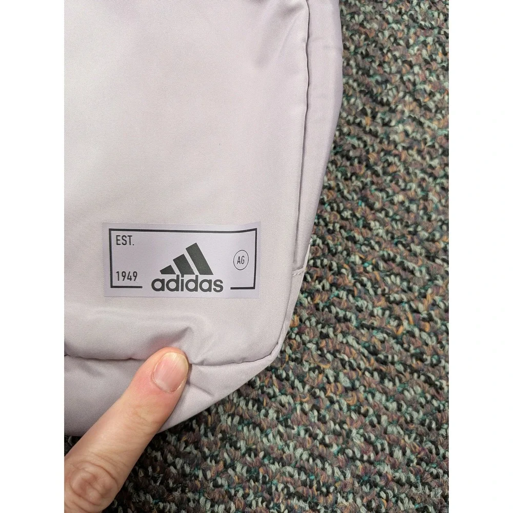 Adidas Lavender Purple Sling Bag Crossbody Backpack with Detachable Pouch - Picture 2 of 9